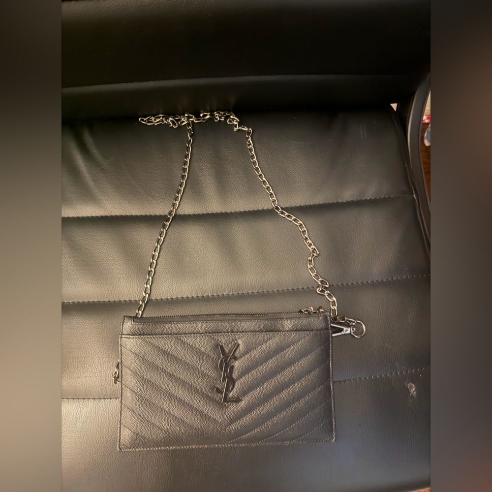 Yves Saint Laurent Black Quilted Crossbody Bag